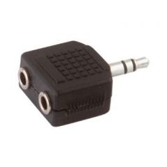 Lindy Audio Adapter 3.5 mm 2 x 3,5mm Negro