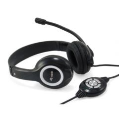Equip 245301 auricular y casco Auriculares Alámbrico Diadema Llamadas/Música USB tipo A Negro