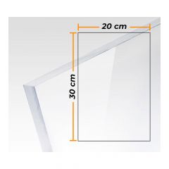 Placa metacrilato transparente colada 3mm - 20 x 30 cm