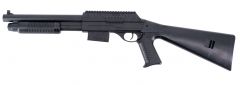 Escopeta de muelle tipo Remington Calibre 6 mm - Color Negro - Energía 0,35 Julios - Velocidad de disparo 76 m/s - 250 FPS.
