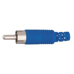Macho coaxial RCA para cable RG58 Electro DH. Color Azul 10.588/DH 8430552082445