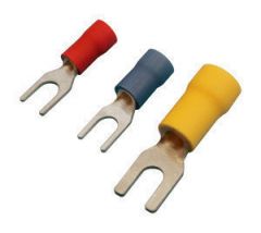 Terminal Fastom horquilla 5.3 mm. para cables de 4 a 6 mm² Electro DH Color Funda Amarillo 10.925/5.3/A