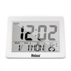 Mebus 25738 despertador Reloj despertador analógico Blanco