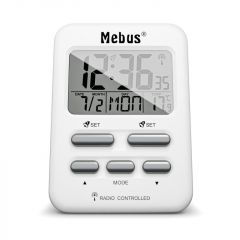 Mebus 25800 despertador Reloj despertador digital Blanco