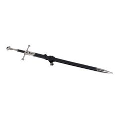 Espada Andúril de Aragorn del Señor de los Anillos, hoja de acero de 109 cms a tamaño real, réplica no oficial