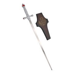 Espada Gryffindor de Harry Potter, pomo con piedras rojas, hoja de acero de 64,5 cms, réplica no oficial