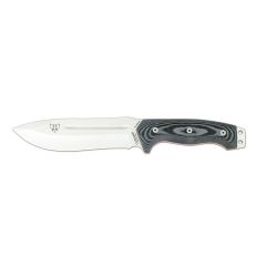 Cuchillo de supervivencia Cudeman 126-M Spartan con mango micarta negro hoja de 16cm y funda 