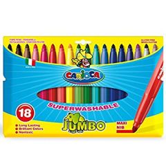 Rotulador escolar carioca jumbo (5 mm ø) blister surtido 18 colores