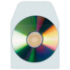 Biella 56832-100 funda para discos ópticos Funda de DVD 1 discos Transparente, Blanco