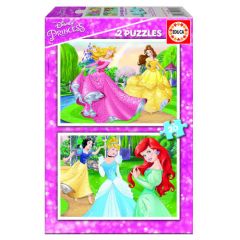 Puzzle infantil 2x20 princesas disney de 3-5 años educa borras 16846