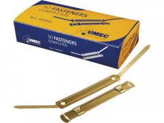 Umec fasteners metálicos completo dorado - 100ud-