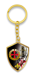 Llavero Templario Oro. 3d