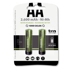 Bateria R06 AA 1,2V 2600mA NiMh (2uds)