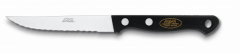 Cuchillo de Mesa Mam de mango Magnun de color negro y hoja de acero inoxidable de 10 Cm, presentado en caja de color 17064
