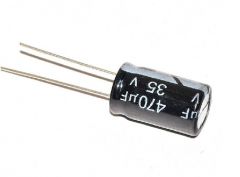 Condensador Electrolitico 470uF 35Vdc Medidas 10x17mm Radial