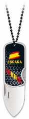 Navaja 3d España Con Clip Y Colgante