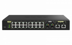 QNAP QSW-M2116P-2T2S switch Gestionado L2 2.5G Ethernet Energía sobre Ethernet (PoE) Negro
