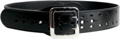 Cinturón de cuero negro reforzado con hebilla de 2 ganchos de 5 cm Vega Holster 1V58