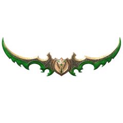 Warglaive Illidan World of Warcraft a tamaño real 125,5cm x 42cm y un peso de 5,48kg fabricada de acero, réplica no oficial