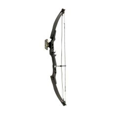 Arco de poleas compuesto de 55 lbs y 207 FPS Hellbow con visor, color negro ideal para cazar