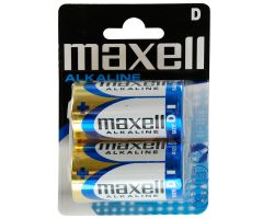 Maxell pila alcalina lr20 d 1.5v blister de 2 unidades