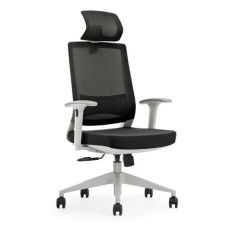 Cromad gama senior se3000 silla de oficina - piston de gas de grado 4 - soporte lumbar y cervical - respaldo de malla - reposabrazos ajustables y acolchados