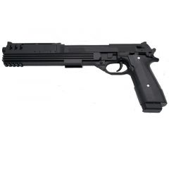 Pistola Mega Gun P209L - Negra - Pistola Muelle Calibre 6 mm - Energía 0.02 Julios - Velocidad de disparo 19.8 m/s - 64.6 FPS. Ref:P209L