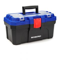 Caja de herramientas de plástico resistente de 410mm (16") workpro