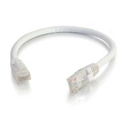 C2G Cable de conexión de red de 5 m Cat6 sin blindaje y con funda (UTP), color blanco