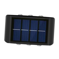Elbat aplique solar led 150lm - panel solar integrado 2v, 150mah - bateria 1.2v, 600mah
