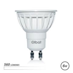 Elbat bombilla led gu10 6w 560lm luz blanca - ahorro energetico - larga duracion - facil instalacion - color blanco