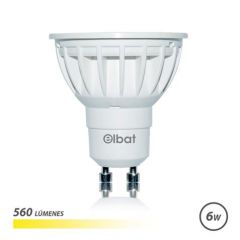 Elbat bombilla led gu10 6w 560lm luz calida - ahorro de energia - larga vida util - facil instalacion - color blanco calido