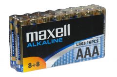 Maxell pack de 16 pilas alcalinas lr03 aaa 1.5v