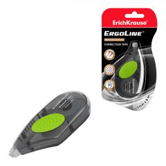 Erichkrause cinta correctora ergoline - forma ergonomica con inserto de goma antideslizante - ideal para correccion rapida y segura - secado inmediato - color blanco