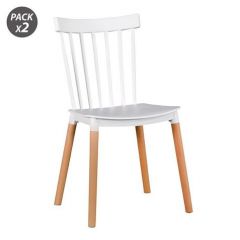 Muvip pack 2 sillas design d800 - color blanco