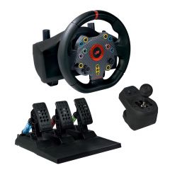 Blade FT7016 mando y volante Negro Volante + Pedales + Palanca de control PC, PlayStation 4, Xbox One, Xbox Series S, Xbox Series X
