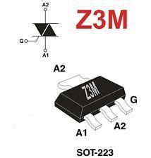 Triac Z3M-SMD 600V 1Amp 3mA SOT223  Z0103MN