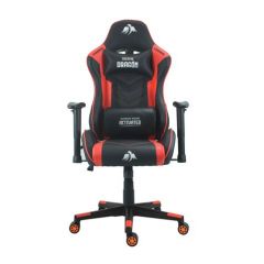 Cromad silla gaming premium - base de 350mm - piston de gas clase 2 - altura regulable - ruedas de nailon de 60mm - color negro/rojo