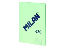 Milan libreta encolada formato a4 pautado 7mm - 48 hojas de 95 gr/m2 - microperforado - tapa blanda - color verde