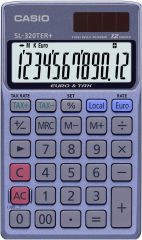 Casio SL-320TER+ calculadora Bolsillo Calculadora básica Azul