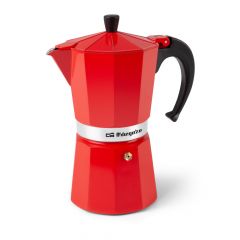 Orbegozo kfr 1240 cafetera de aluminio - prepara 12 tazas de cafe en minutos - compatible con diferentes tipos de cocinas - mango ergonomico y valvula de seguridad - facil de limpiar y mantener