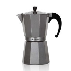 Orbegozo kfs 620 cafetera de aluminio silver - capacidad para seis tazas - asa ergonomica - valvula de seguridad - ideal para preparar bebidas elaboradas con cafe