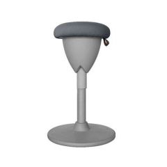 Cromad design taburete multiusos - asiento con altura ajustable - giro de 360º - tejido a prueba de agua - color gris