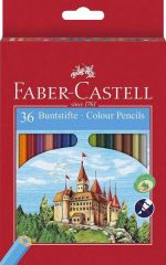 Faber-castell classic colour pack de 36 lapices de colores hexagonales - resistencia a la rotura - colores surtidos