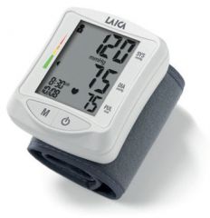 Laica BM1006 monitor de ritmo cardiaco Muñeca Gris, Blanco