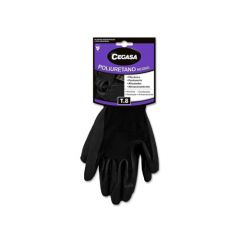Cegasa 327486 guante de limpieza poliuretano negro unisex m