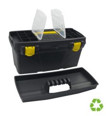 Caja sostenible para herramientas 19x39x18cm pp negro archivo 2000 cp14901139 ne