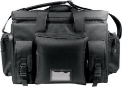 Bolso negro de cordura acolchada, con 7 bolsillos exteriores multiusos e internos porta accesorios, asa y bandolera para transportar Vega Holster  2B04