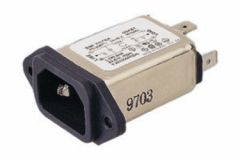 Base IEC 320 + filtro de línea RFI/EMI de  3 A Electro DH 31.224/3 8430552061891