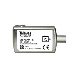 Filtro LTE700 5G Enchufable Conector CEI 65dB C21-48 47-694MHz